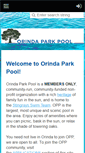 Mobile Screenshot of orindaparkpool.org